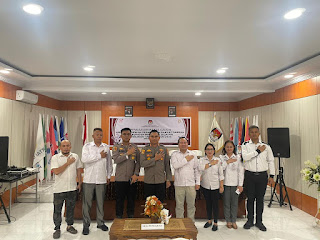 Koordinasi jelang Pemilu 2024, Kapolres Minsel kunjungi KPU