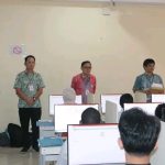 Suasana UTBK-Mandiri T2 setelah dibuka oleh Rektor Unsrat, Prof. Sompie (Foto : Humas Unsrat)