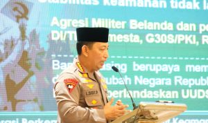 Kapolri Jenderal Polisi Drs. Listyo Sigit Prabowo, M.Si., memberikan kuliah kebangsaan kepada Mahasiswa baru Universitas Aisyiyah Yogyakarta, Jumat (29/9/23).