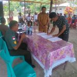Tiga bakal calon Kepala Desa Daran di Kecamatan Pulutan, Kabupaten Kepulauan Talaud sepakat menandatangani surat pernyataan Pilkades Damai.