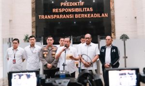 Kasatgas Anti-Mafia Bola Polri Irjen Asep Edi Suheri dalam jumpa pers di Gedung Bareskrim Polri, Jakarta Selatan, Rabu, 27 September 2023.
