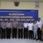Polresta Manado menerima kunjungan Tim Supervisi Bidang Jemenopsrek Korps Lalu Lintas (Korlantas) Polri, Selasa (24/10/2023).