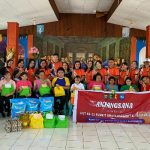 Belasan anak disabilitas yang diasuh di Panti Sosial Disabilitas Netra Bartemeus Manado, merasa gembira mendapat kunjungan dari Personel Rumah Sakit Bhayangkara Tingkat III Manado, Jumat (20/10/2023).