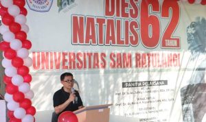 Universitas Sam Ratulangi (Unsrat) Manado Menggelar Dies Natalis Ke-62 bertempat di Pendopo Unsrat, Rabu (20/09/2021).