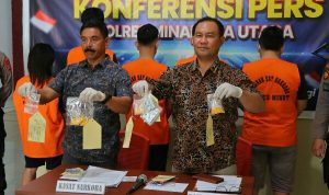 Satuan Resnarkoba Polres Minahasa Utara (Minut) mengungkap 5 kasus narkoba yang terjadi di wilayah hukumnya.