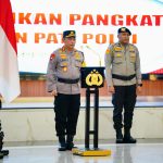 Kapolri Jenderal Listyo Sigit Prabowo menggelar upacara korps raport atau kenaikan pangkat setingkat lebih tinggi terhadap 13 Perwira Tinggi (Pati) Polri.