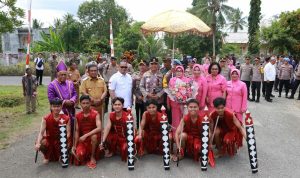 Kapolda Sulawesi Utara Irjen Pol Setyo Budiyanto bersama Wakapolda Brigjen Pol Jan de Fretes dan sejumlah PJU Polda Sulut melakukan kunjungan kerja ke Polres Kepulauan Talaud, Senin (13/11/2023).