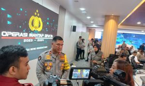 Polri menggelar pelatihan olah strategi dalam rangka Operasi Mantap Brata 2023-2024 pada hari ini, Senin (6/11/2023).