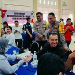 Polres Minahasa Selatan (Minsel) bersama Bidang Dokkes Polda Sulut dan Dinas Kesehatan melaksanakan pemeriksaan kesehatan dan pengobatan gratis terhadap para penyelenggara Pemilu 2024 yakni petugas PPS, KPPS, PPK, Panwascam, Linmas serta TNI-Polri Pengamanan TPS, di Graha Tatag Trawang Tungga Polres Minsel, Rabu (28/2/2024).