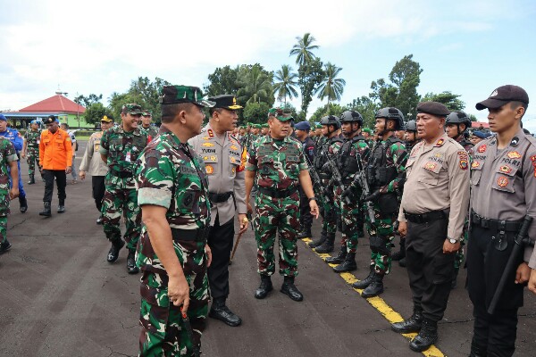 Sebanyak 1.635 Personel Polri Bersama TNI Siap Amankan Kunjungan Kunker Jokowi di Sulut
