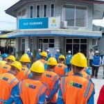 Suasana apel siaga kelistrikan Pemilu 2024 di Kantor PLN Unit Layanan Pelanggan di Papua Barat.