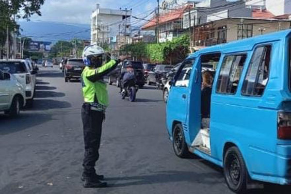 Polresta Manado Komitmen Jaga Keamanan dan Kelancaran Lalu Lintas Melalui Turjawali