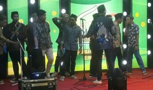 Personel Polsek Singkil Amankan Lomba Musik Bangun Sahur di Plaza Ramadhan Manado