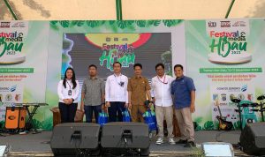 Tim PLN Unit Pelaksana Pelayanan Pelanggan (UP3) Palu kala memaparkan potensi Energi baru Terbarukan (EBT) di Sulawesi Tengah pada Festival Media Hijau 2023 silam
