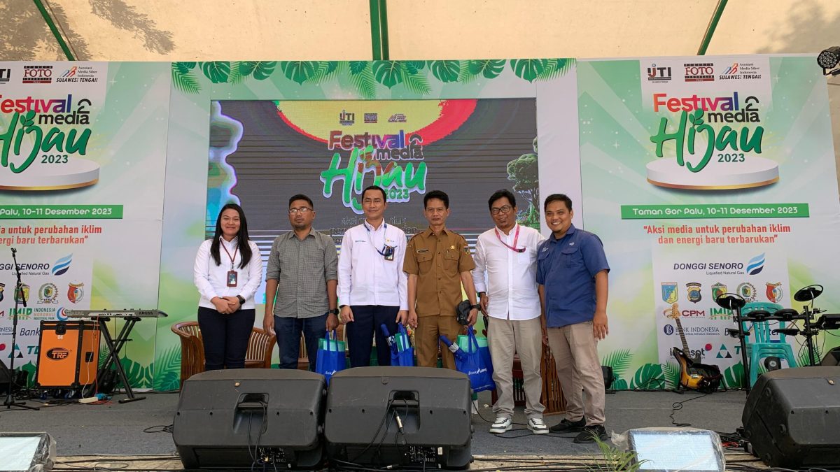 Tim PLN Unit Pelaksana Pelayanan Pelanggan (UP3) Palu kala memaparkan potensi Energi baru Terbarukan (EBT) di Sulawesi Tengah pada Festival Media Hijau 2023 silam