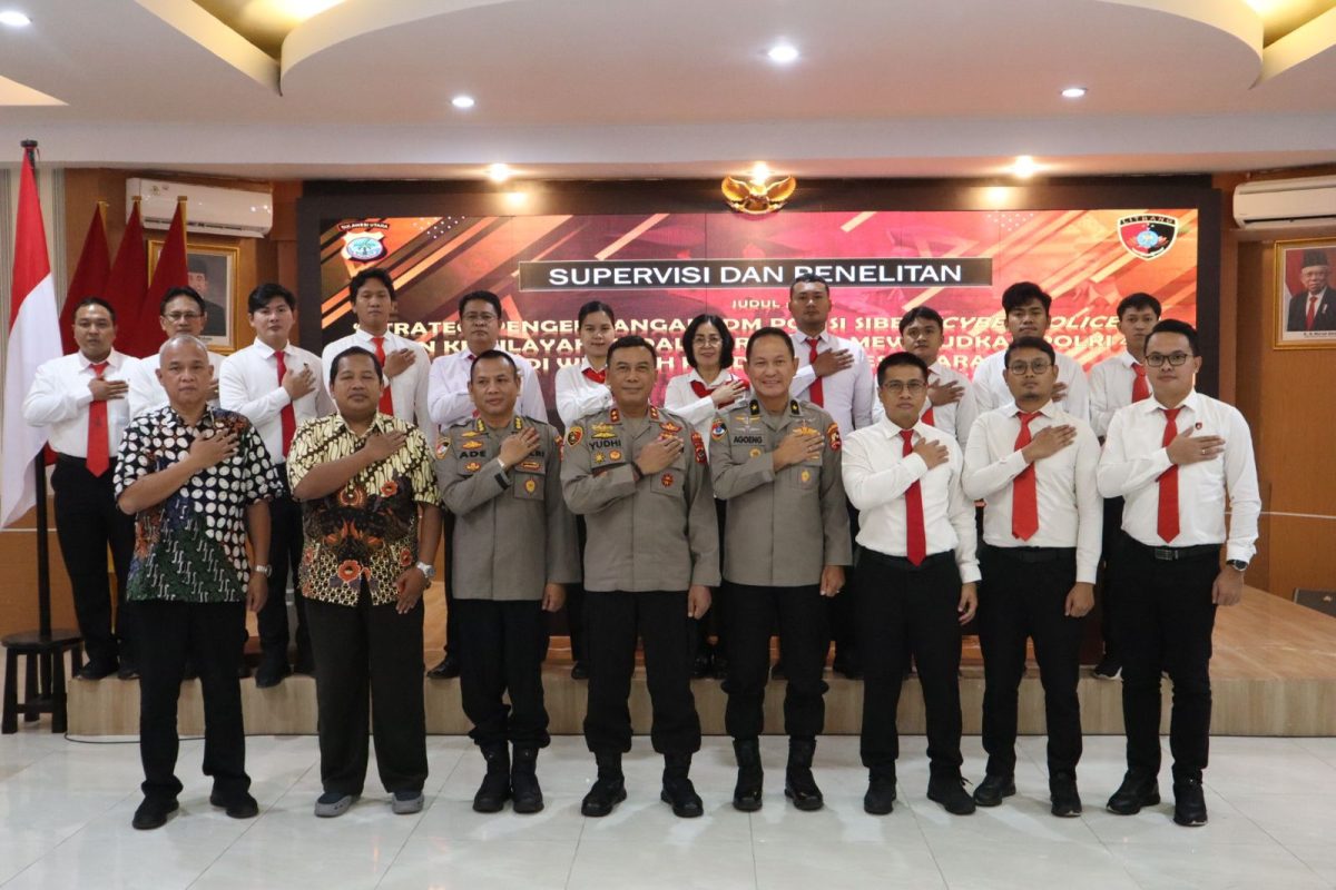 Kapuslitbang Polri Pimpin Supervisi dan Penelitian Terkait Polisi Siber di Polda Sulut