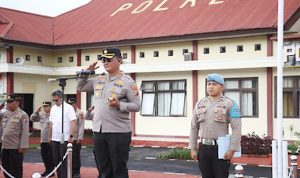 Ratusan Personel Gabungan Polres Tomohon Siap Amankan Rangkaian Paskah 2024