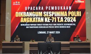 Kasespim Lemdiklat Polri Pimpin Upacara Pembukaan Dikbangum Sespimma Angkatan Ke 71 Tahun 2024