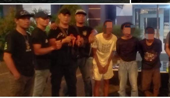 Patroli rutin Tim Bravo Polresta Manado di wilayah Kelurahan Banjer LK IV, V, VI, dan VII Kecamatan Tikala.