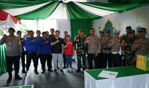 Kapolda dan PJU Sambangi 5 Pos Pengamanan Hari Raya di Kota Manado