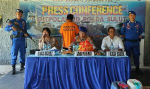 Direktorat Polairud Polda Sulawesi Utara mengungkap kasus penyalahgunaan bahan bakar minyak (BBM) bersubsidi jenis minyak tanah.