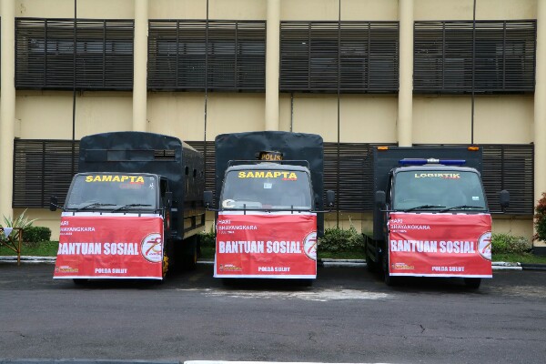 Polda Sulut dan Polres Jajaran Salurkan 8000 Paket Bantuan Sosial