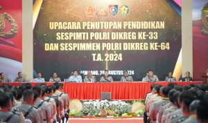 Lulusan,  Kapolri Jenderal Polisi Drs. Listyo Sigit Prabowo menutup pendidikan Sespimti Dikreg ke-33 dan Sespimen Dikreg ke-64 Tahun Ajaran 2024.