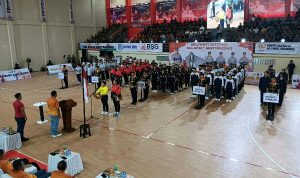 Kapolda Sulawesi Utara Irjen Pol Yudhiawan membuka pertandingan bola voli dalam rangka Kapolri Cup zona 6 di Gedung KONI, Sario Manado, Rabu (21/8/2024).