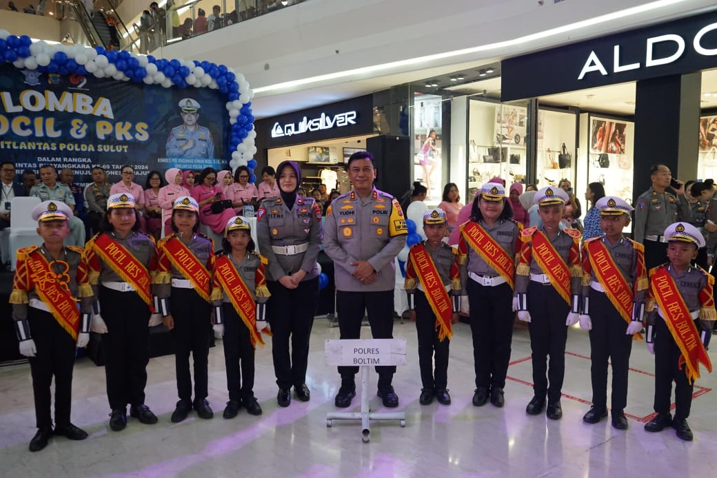 Lomba Polisi Cilik dan Patroli Keamanan Sekolah oleh Ditlantas Polda Sulut