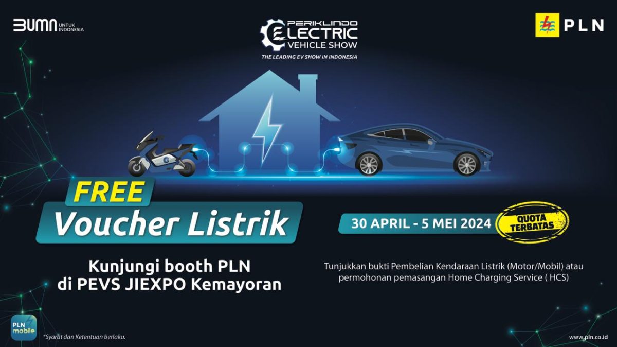 Beli Tiket PEVS 2024 di Aplikasi PLN Mobile, Dapat Diskon Tambah Daya Hingga 60 Persen