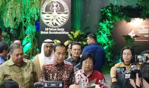 Presiden Joko Widodo mengajak seluruh pihak untuk memitigasi perubahan iklim.