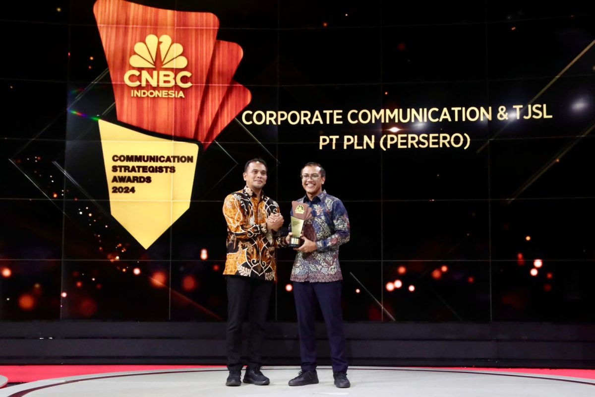 PT PLN Sabet Penghargaan CNBC Indonesia Communications Strategist Award 2024