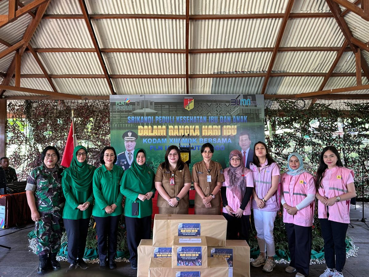 Jelang Nataru, Srikandi PLN Sinergi Bersama Kodam XIII/Mdk Gelar Program Peduli Kesehatan Ibu dan Anak