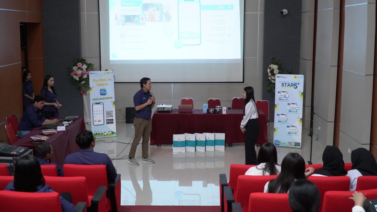 PLN (Persero) Unit Induk Distribusi Sulawesi Utara, Tengah, dan Gorontalo (UID Suluttenggo) hadir di Kampus Politeknik Negeri Manado (POLIMDO) dalam rangka sosialisasi Electrifying Lifestyle dan Digital Transformation melalui aplikasi PLN Mobile, Selasa (04/03).