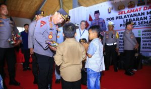 Kapolri Jenderal Polisi Listyo Sigit Prabowo meninjau langsung rest area kilometer 456 di wilayah Salatiga, Jawa Tengah