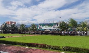 Polda Sulut Polda Sulawesi Utara (Sulut) menggelar apel siaga pengamanan peringatan Hari Buruh Internasional atau May Day tahun 2025, yang diperingati tiap tanggal 1 Mei.