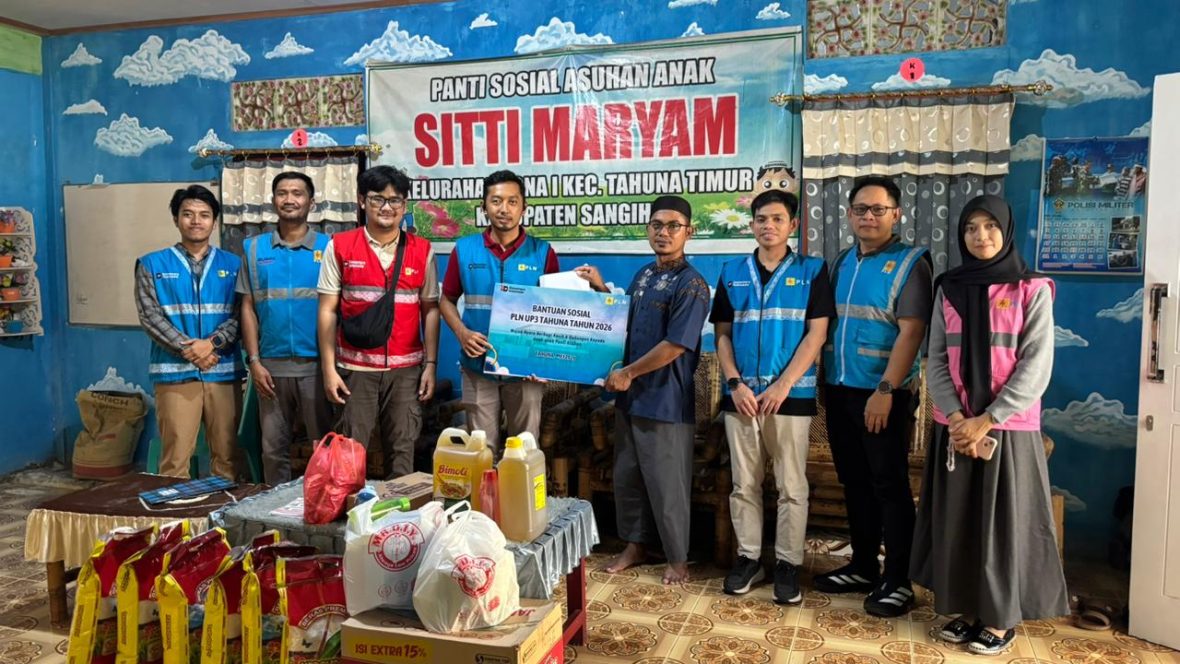 PT PLN (Persero) melalui Unit Pelaksana Pelayanan Pelanggan (UP3) Tahuna kembali menunjukkan komitmen nyata dalam memprioritaskan aspek kemanusiaan di samping menjalankan tugas utama melistriki negeri.