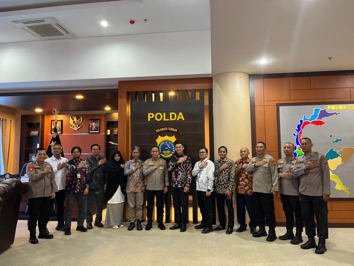 PLN melakukan audiensi dengan Kapolda Sulawesi Tengah, Brigjen Pol. Nasri, S.I.K., M.H., di Markas Kepolisian Daerah Sulawesi Tengah, Kamis (25/6).