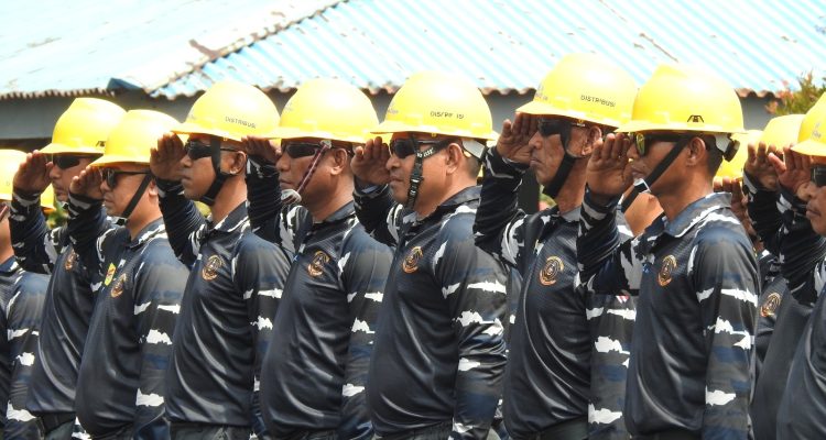 Rangkaian Latihan Dasar (Latsar) Mental dan Fisik Petugas Pelayanan Teknik (Yantek) PT PLN (Persero) UP3 Tahuna Batch 1 resmi ditutup.