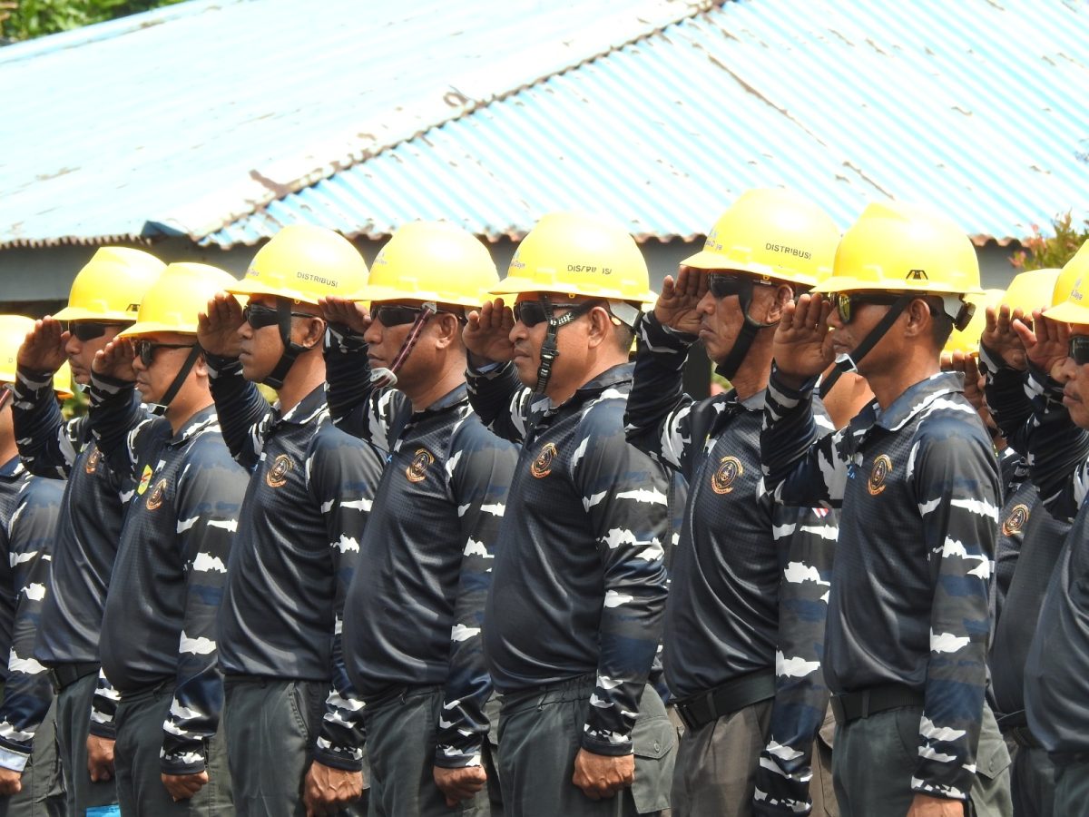 Rangkaian Latihan Dasar (Latsar) Mental dan Fisik Petugas Pelayanan Teknik (Yantek) PT PLN (Persero) UP3 Tahuna Batch 1 resmi ditutup.
