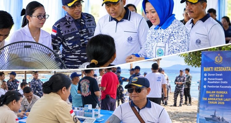 Kodaeral VIII Kodaeral VIII menggelar Program Laut Bersih TNI Angkatan Laut di Pantai Karang Ria, Kota Manado, Selasa (8/9/2026).