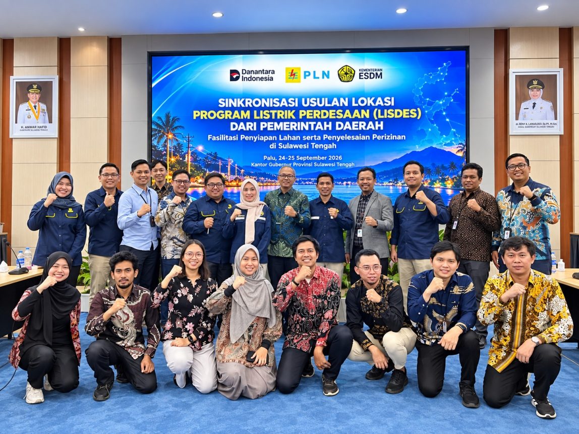 PT PLN (Persero) bersama Kementerian ESDM dan Pemprov Sulawesi Tengah memperkuat kolaborasi strategis melalui rapat sinkronisasi usulan lokasi Program Listrik Desa (Lisdes) di Ruang Rapat Kantor Gubernur Sulteng, Kamis (24/9).